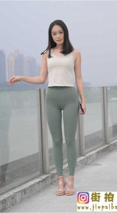 4K-[不吃鸡蛋] 绿色瑜伽裤美女 套图+视频[MP4/45G]
