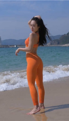 4K-【红石第三季旅拍摄影】第二篇：盛夏橙色瑜伽裤[MP4/19.6G]