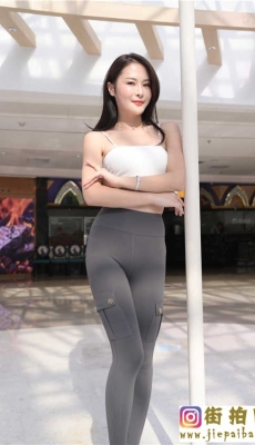 4K-灰色紧身瑜伽裤长发美女 套图+视频 2[MP4/5.18G]