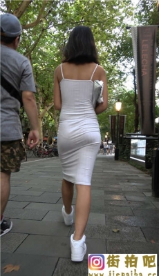 4K-白色吊带紧身连衣包臀裙美女性感身材美臀 第二季[MP4/1.2G]