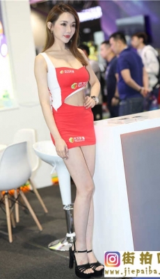 红色包臀短裙极品美女模特性感高跟白腿 套图+视频[MP4/6.18G]
