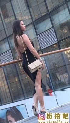 性感黑色包臀裙高挑高跟美女[MP4/1.5GB]