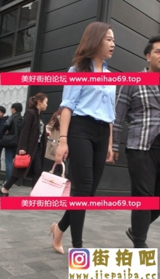 高清18-093-黑色紧牛米色性感高跟鞋的美臀气质MM全集